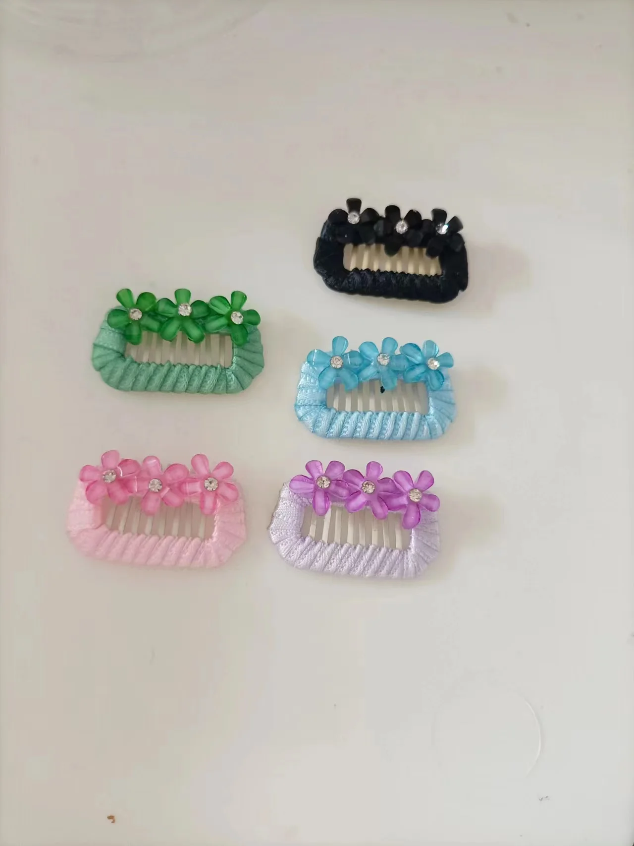 Dogs Cat Hairpin Hair Comb 2.3cm 2.8cm 3.2cm Hair Accessories Cute Pet Cat And Dog Green onions with florets Hairpin