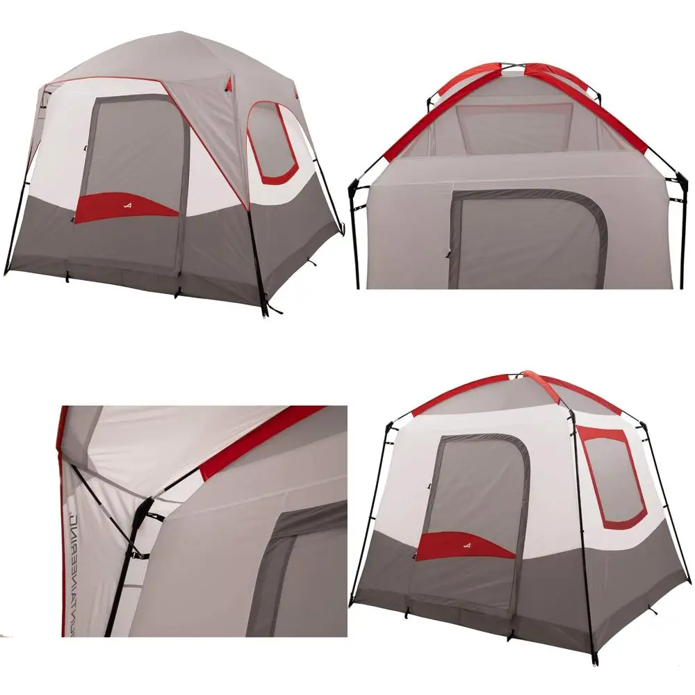 Gazelle Tents T4 Hub Tent: Quick 90-Second Setup, Waterproof, UV-Protected, Removable Floor, Spacious Storage, 4-Person Capacity