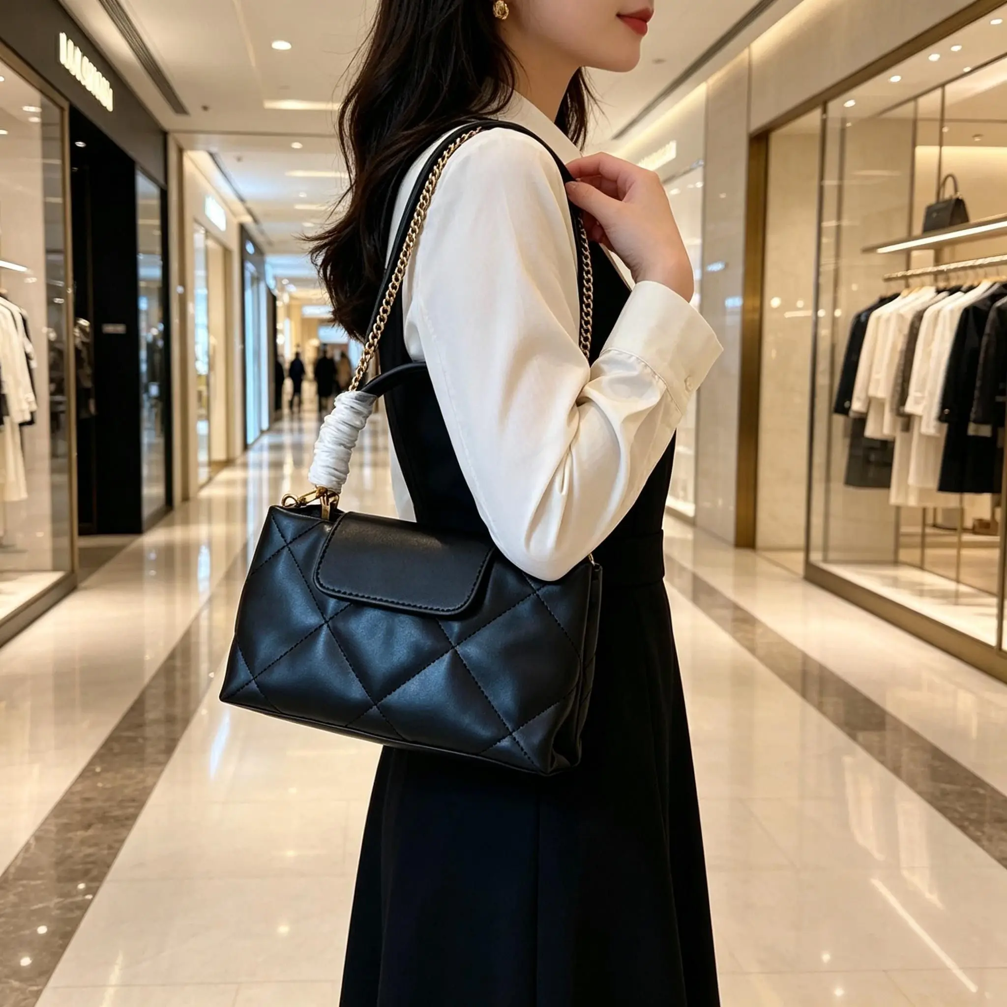 

Новая высококачественная сумка с алмазным узором, модная многофункциональная сумка через плечо и на пояс, роскошная сумка для женщин.