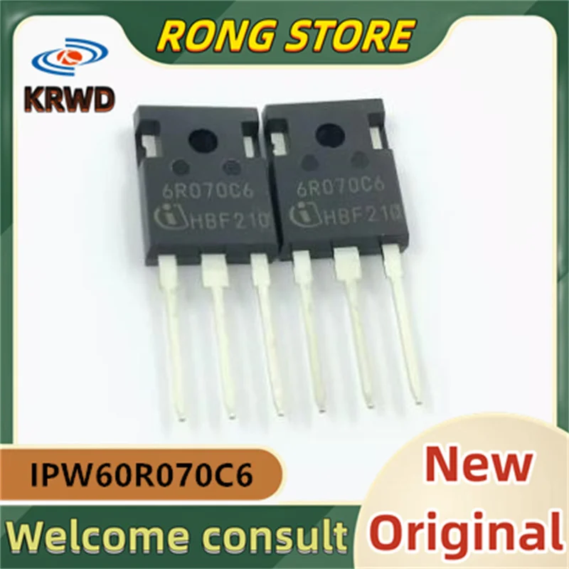 5pcs 6R070C6 IPW60R070C6 650V 159A TO-247  New and Original