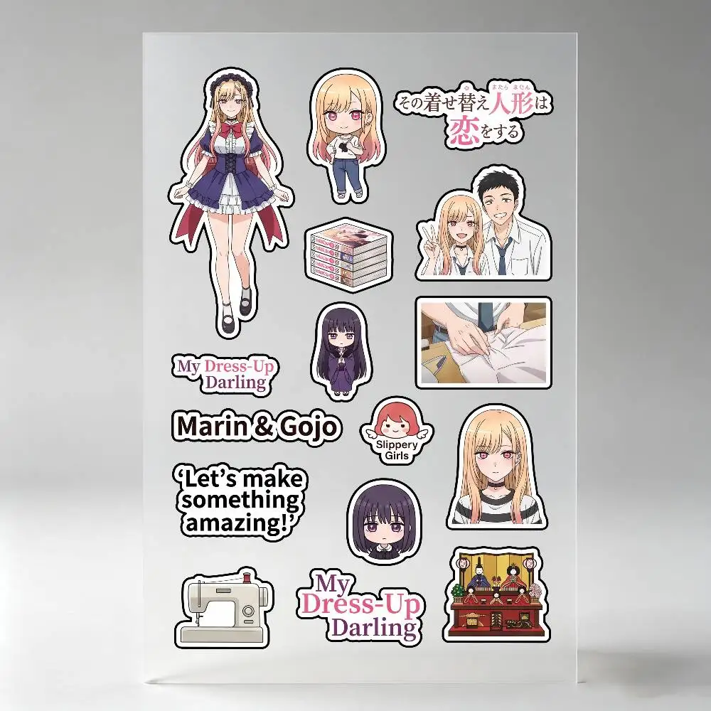 Anime M-Marin K-Kitagawa Stickers Auto Body Bumper Windows Motorcycle Laptop Walls Vinyl Decal Car Tuning Accessories
