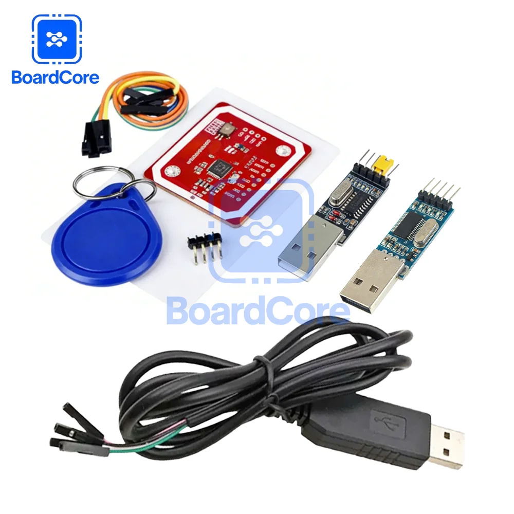 PN532 NFC Wireless Module Kit Mode IC PL2303HX Download Cable USB To TTL CH340G for Android, RFID Reader Writer