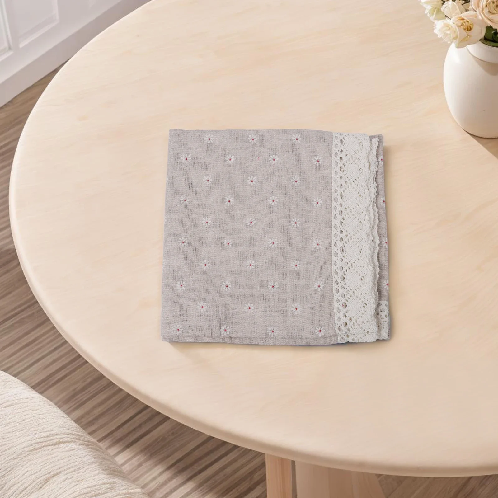 Beautifully Designed Flower Square Tablecloth Enhance Your Dining Experience Suitable for Various Table Uses Easy Care