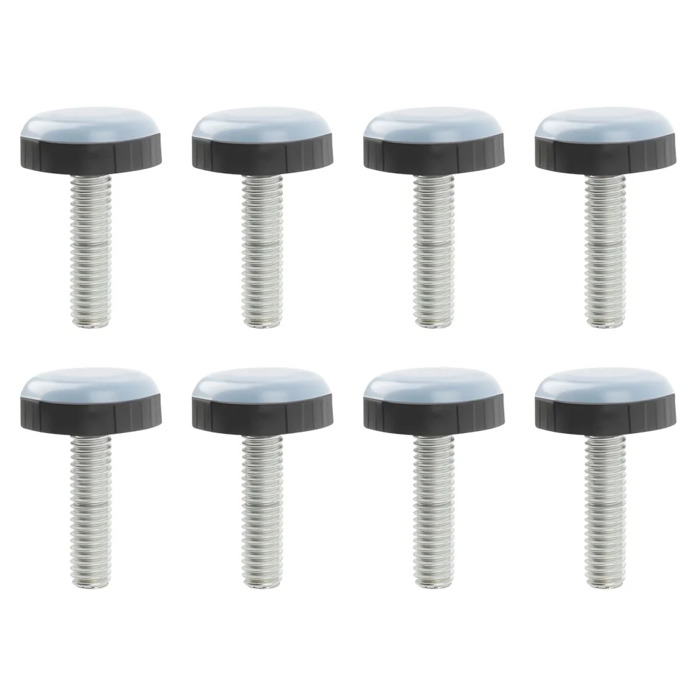 8pcs Furniture Leg Sliders Pads Furniture Gliders With Thread Sliding Feets With M6 Thread Floor Protectors For Chairs Tables