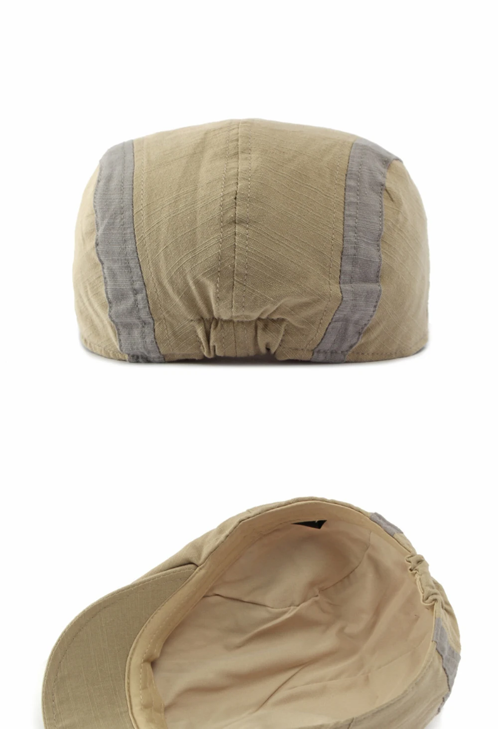 HT5114 Atmungsaktive Frühlings- und Sommermütze für Herren und Damen, Künstler- und Malermütze, Patchwork-Eiweismütze, 2026 Neu, Verstellbare Baskenmütze – Detail 11