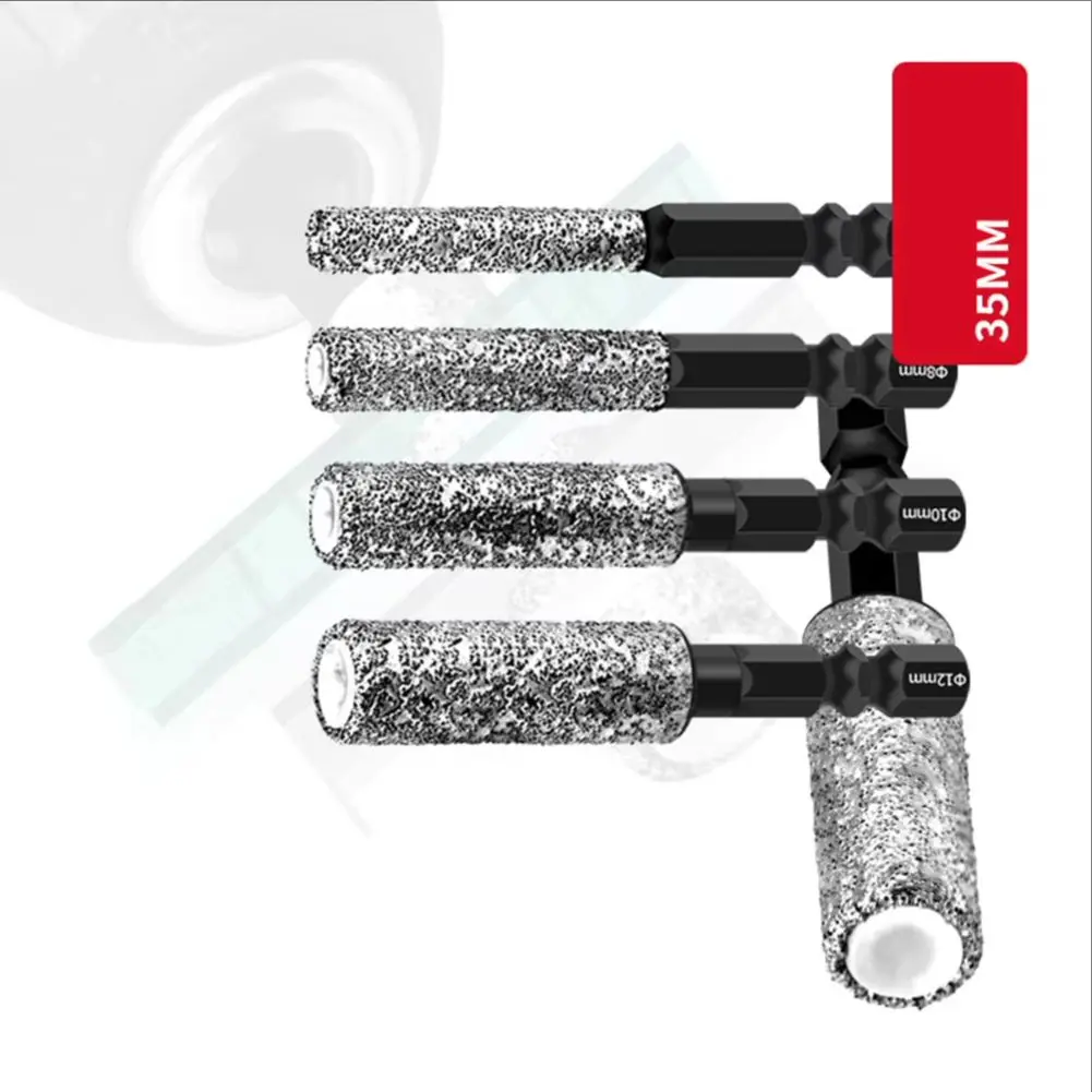 

Фарфоровая дрель, открывалка для плитки, инструмент для улучшения дома, инструмент для сухого сверления, шестиугольный дизайн, постоянное сверление, универсальное использование