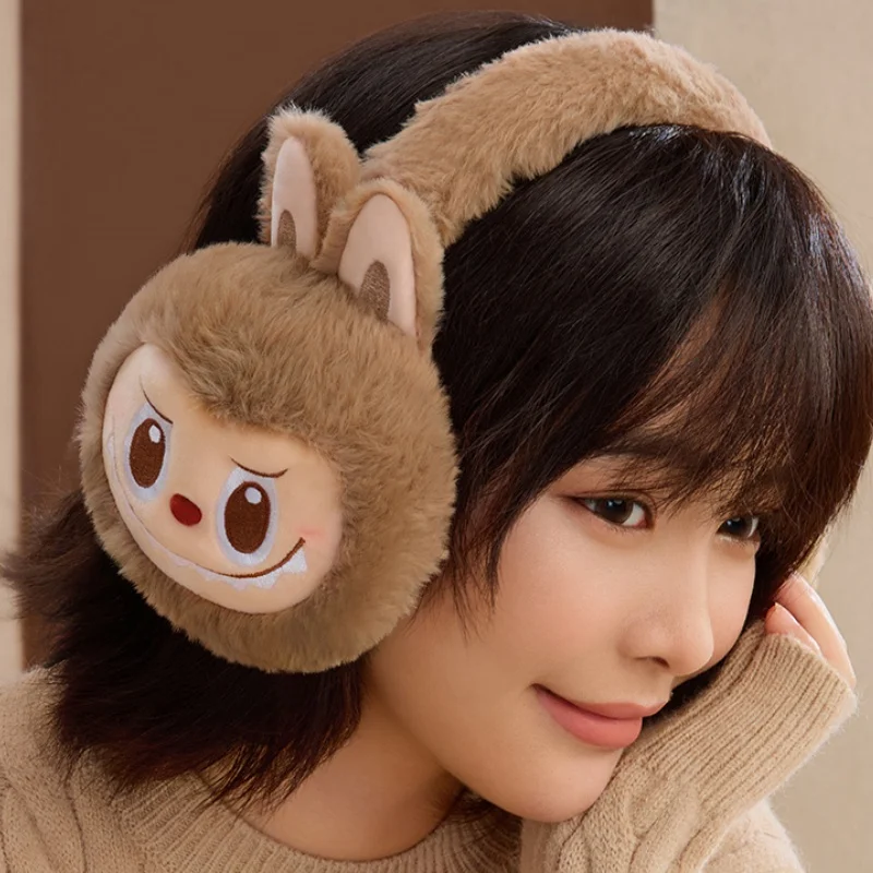 Hot Warm Series Labubu Scarf/Hat/Glove/Ring/Earmuff Cute Periphery Wintertime Must-Have Item Clothing Matching Send Girls Gifts