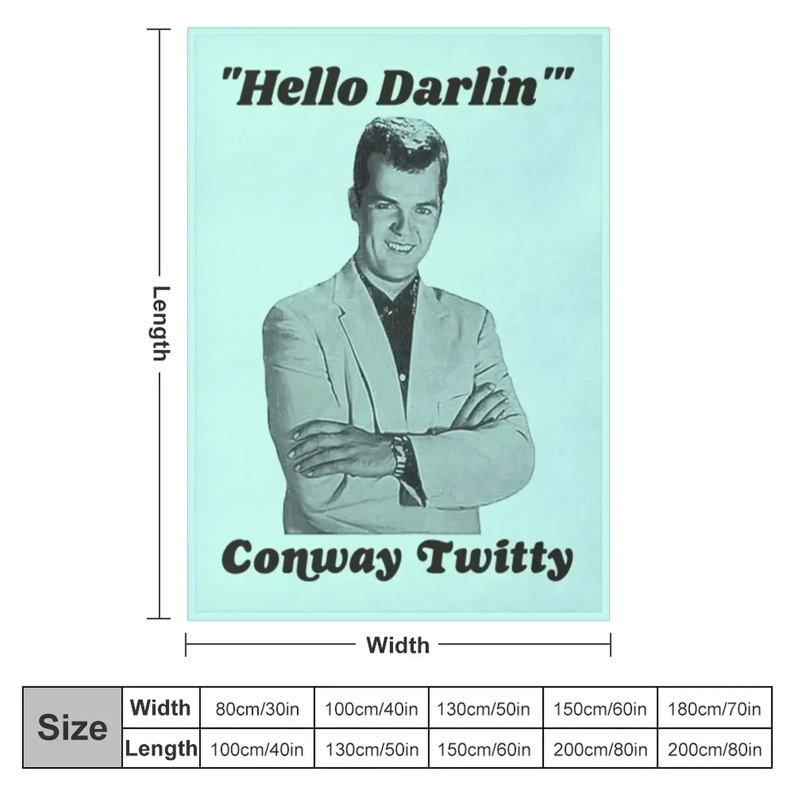 Conway Twitty Throw Blanket Winter beds Furrys for sofa Blankets