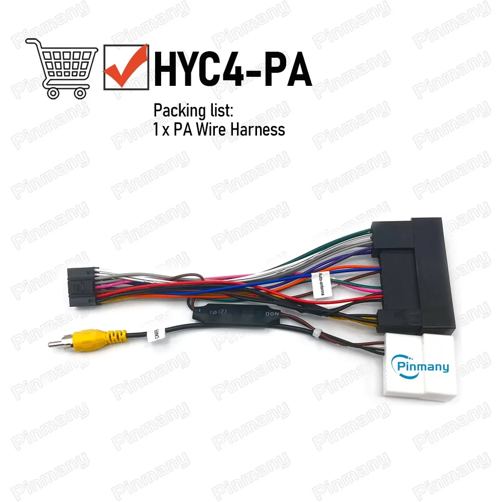 HYC4 Android-Autoradio-Kabelbaum-Adapter, unterstützt Originalkamera für Hyundai I20 Tucson 2015~2018, KIA Ceed 2016~2017 – Detail 7