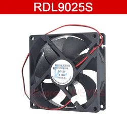 Genuine new for RDL9025S 9025 DC12V 0.16A 90*90*25MM 2 line refrigerator fan