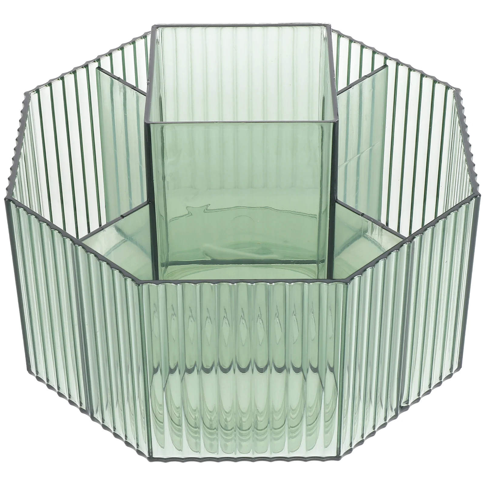 

Rotatable Makeup Brush Organizer Box Desktop Holder Simple Design Vanity Organizer Large Capacity Storage