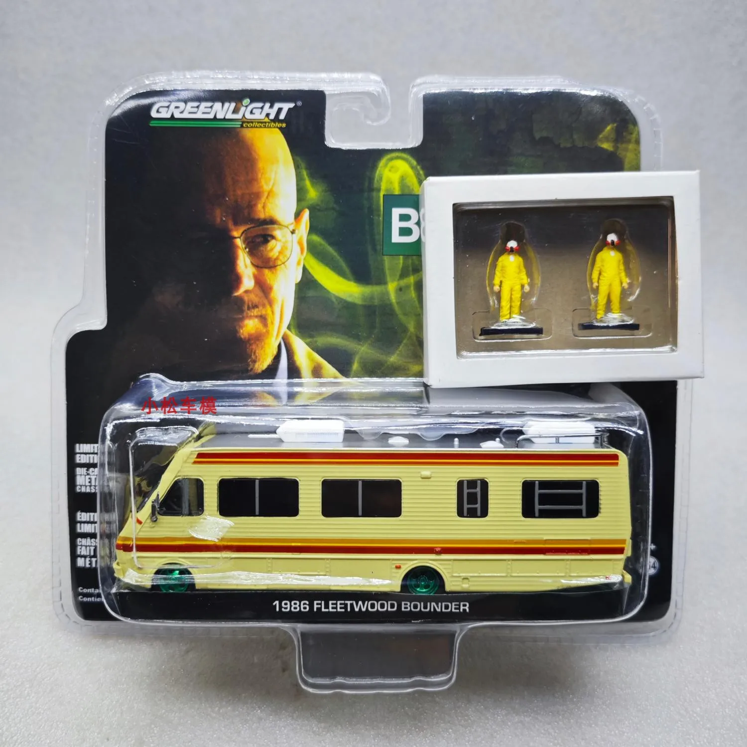 

Green Light 1:64 1986 Fleetwood Bou Breaking Bad Bus Doll Set Green Machine Edition Car Model Collection Gift For Toyscar Model