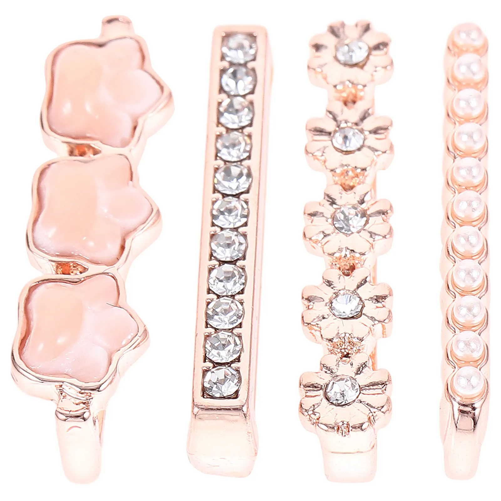4Pcs Metal Watch Charms Alloy Watchband Ring Loops Non-Deforming Mini Strap Decoration for Smartwatch Band Stylish Personalized