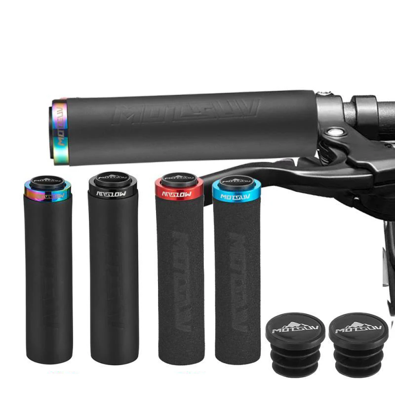 Fahrrad-Lenkerüberzug aus Schwamm, einseitig verriegelbar, Mountainbike-Silikon-Schwamm-Lenkerüberzug, komfortabel, rutschfest, stoßdämpfend