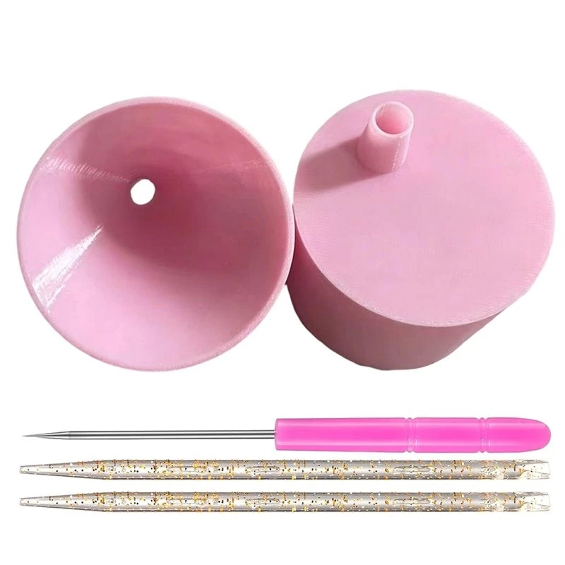 AAAF Glitter Funnel For Snow Globe Tumbler Craft Easy Add Glitter With Mess-Free Design & Tools