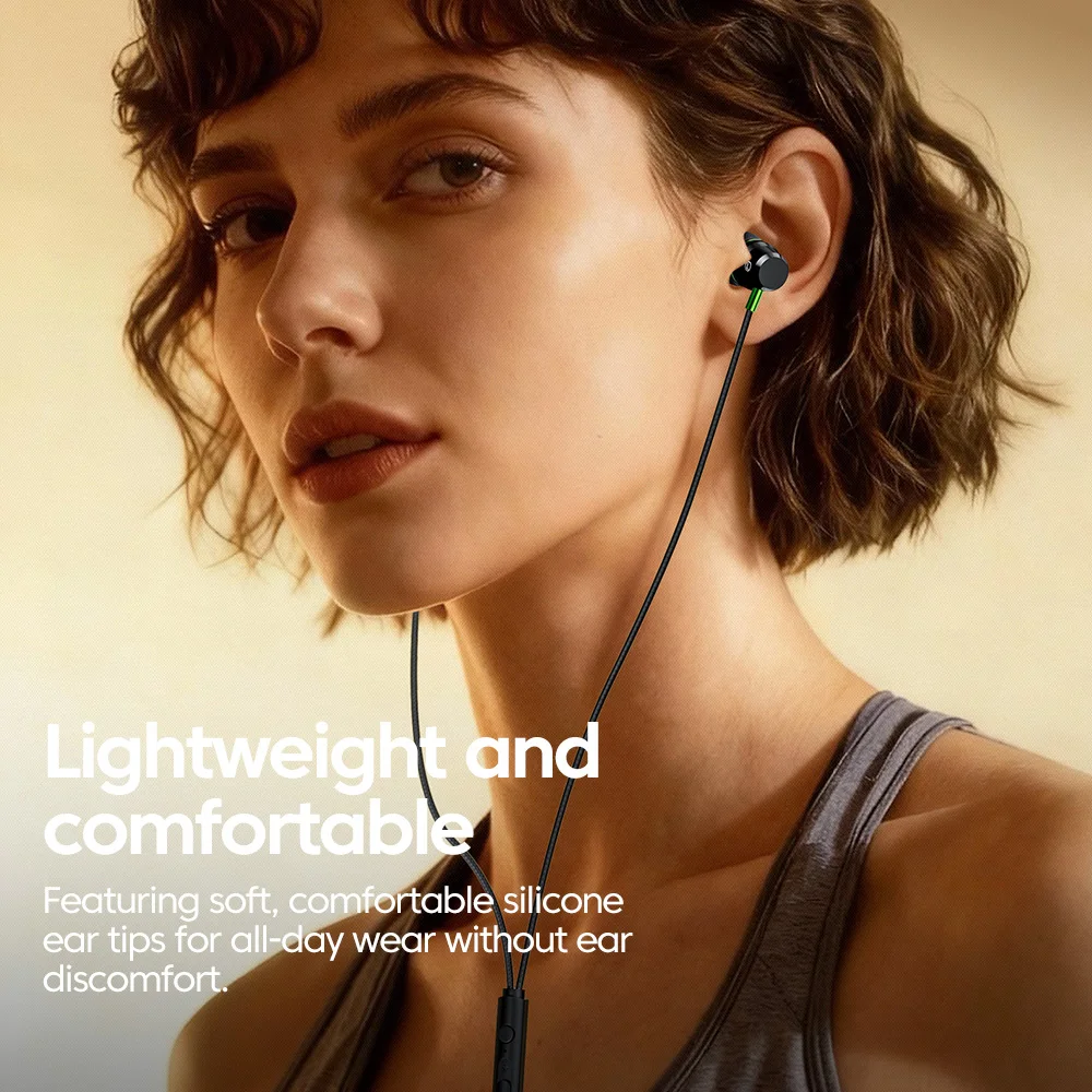 Fones de Ouvido com Fio Tipo C para Jogos, Som Estéreo HiFi Surround, Fones de Ouvido USB C para Música, Compatíveis com Samsung S24 S23 iPhone 17 16