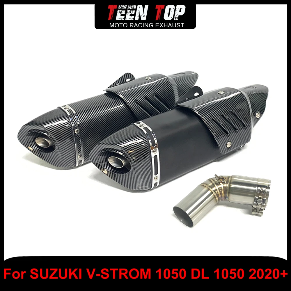 

Для SUZUKI V-STROM 1050 DL1050 надеваемая выхлопная соединительная труба из нержавеющей стали мотоцикл универсальный глушитель DL1050 2020+