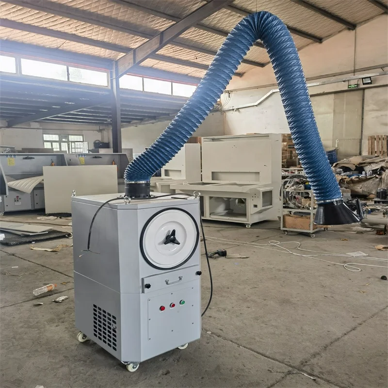 2025 extrator de fumaça de filtro de fumaça industrial multifuncional usado para soldagem e construção com componente de motor central