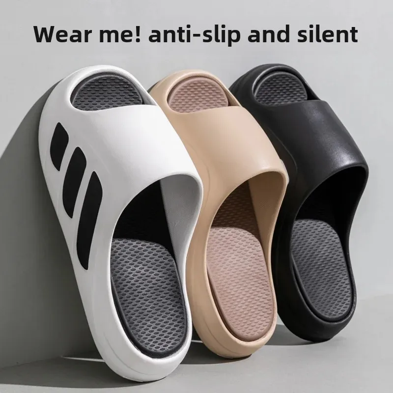 شباشب رياضية سميكة القاع للرجال والنساء ملابس منزلية مضادة للانزلاق مزيل العرق أحذية صيفية سهلة الارتداء أحذية ناعمة من الأسفل للخروج غير رسمية #2