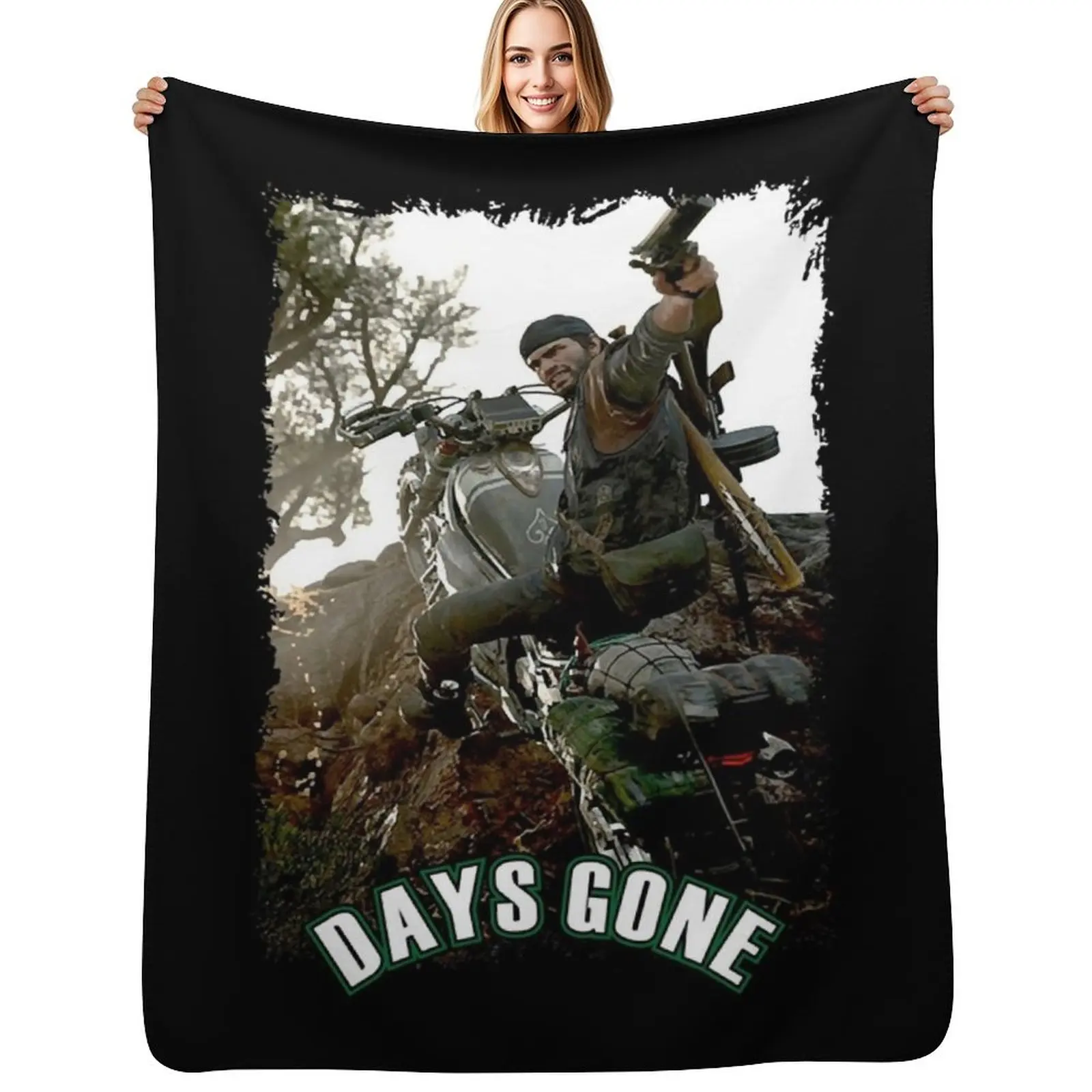 

days gone game 25 Throw Blanket For Decorative Sofa Beautifuls Tourist Plush Blankets