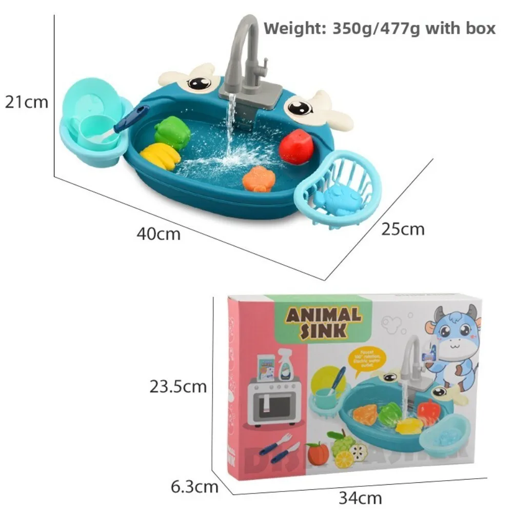 ของเล่นอ่างล้างจานสำหรับเด็ก ทำจากพลาสติกทนทาน เหมาะสำหรับการเล่นสมมติ ล้างผักและล้างจาน สนุกสนานกับกิจกรรมเล่นน้ำ