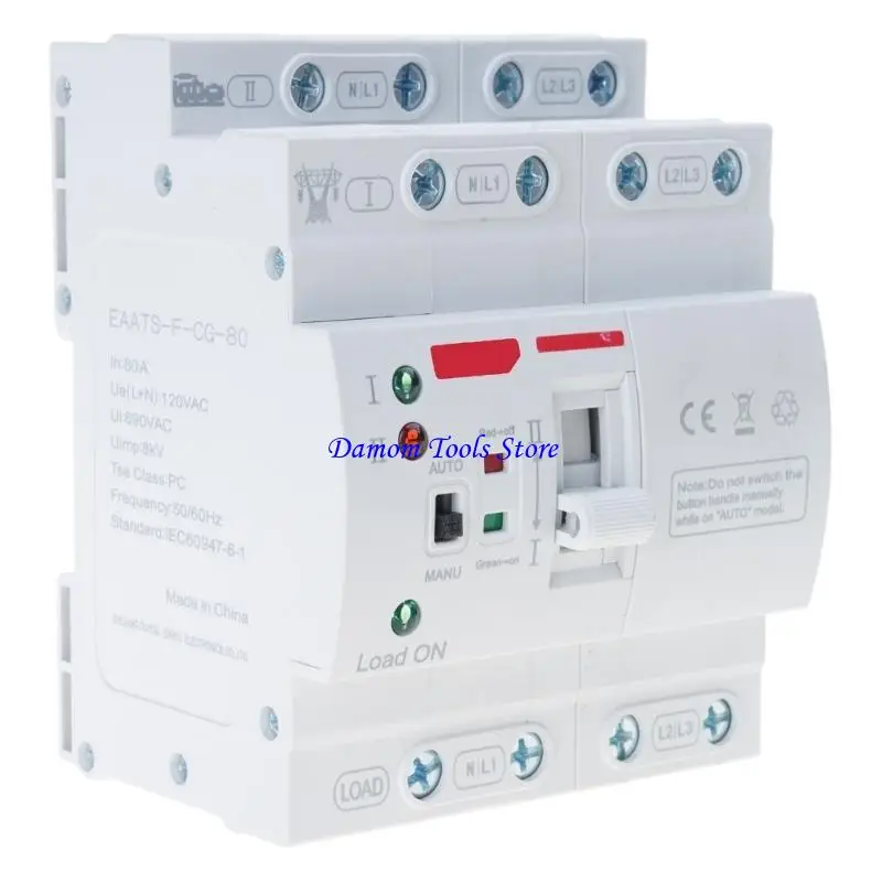 57BE 4P Double Power Automatic Transfer Switches Electrical Selector Switches Enduring