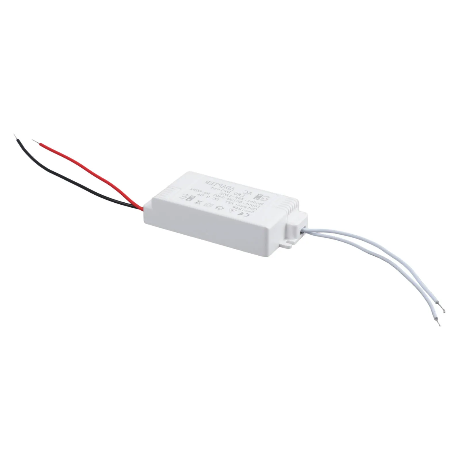 12V 24W LED Transformer with Over Temperature and Short Circuit Protection for LED Cabinet and Accent Lighting