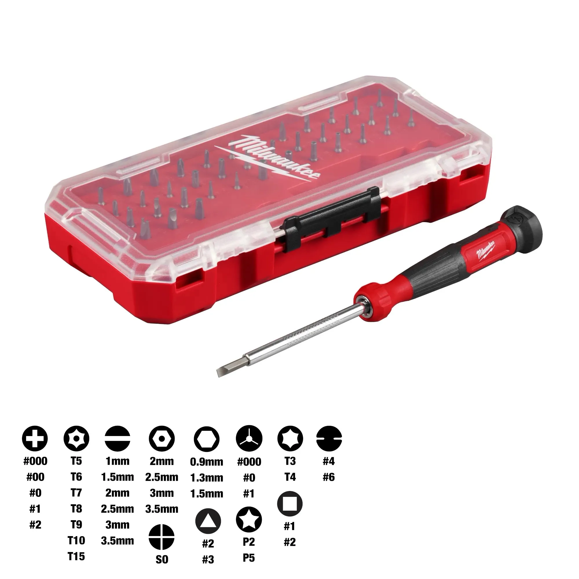 Milwaukee 39-in-1 Präzisions-Multifunktions-Schraubendreher-Set, Mehrzweck-Schraubendreherkopf mit Griff, Handwerkzeug 48-22-2935 – Detail 8