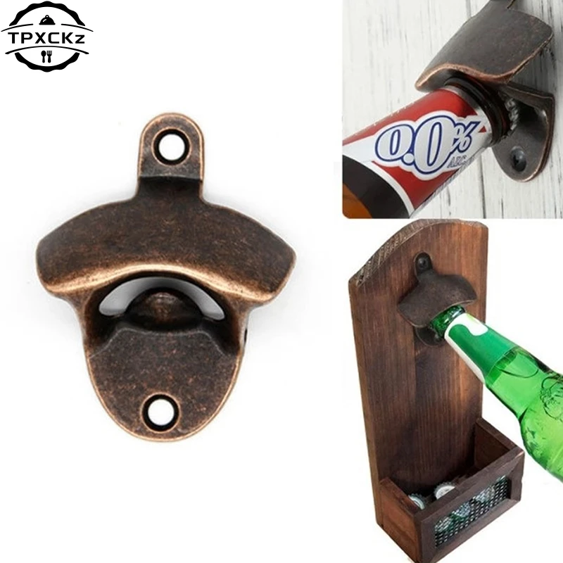 Kitchen Gadgets Bottle Opener Vintage Retro Alloy Wall Mounted Party Available Wine Beer Bar Gadgets Kitchen Accessories