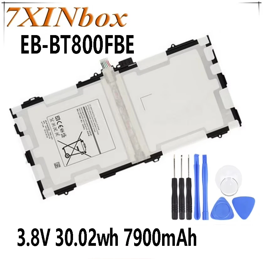 7XINbox EB-BT800FBE 3.8V 30.02wh 7900mAh Laptop Battery For SAMSUNG GALAXY TAB S 10.5 inch SM-T800 T801 T805 AA1F625ES/7-B