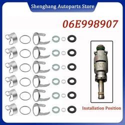 Fuel Injector Repair Seal Kit For Audi A4 S4 A5 S5 A6 S6 A7 A8 S8 Sportback Q5 2.8 3.2 V6 06E998907 06E998907G 06E 998 907