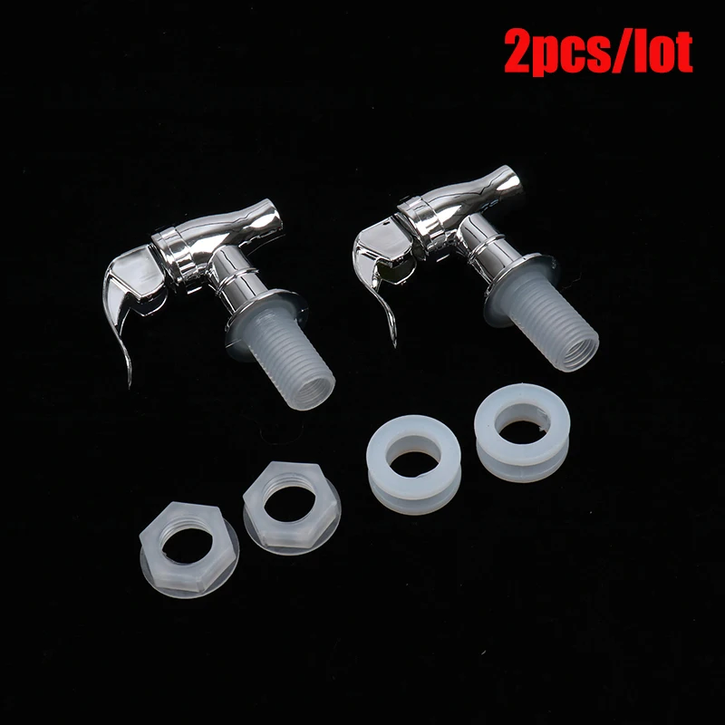 

2pcs Wine Valve Water Dispenser Switch Tap Bibcocks plastic Glass Wine Bottle Faucet Jar Barrel Water Tank Faucet With Filter