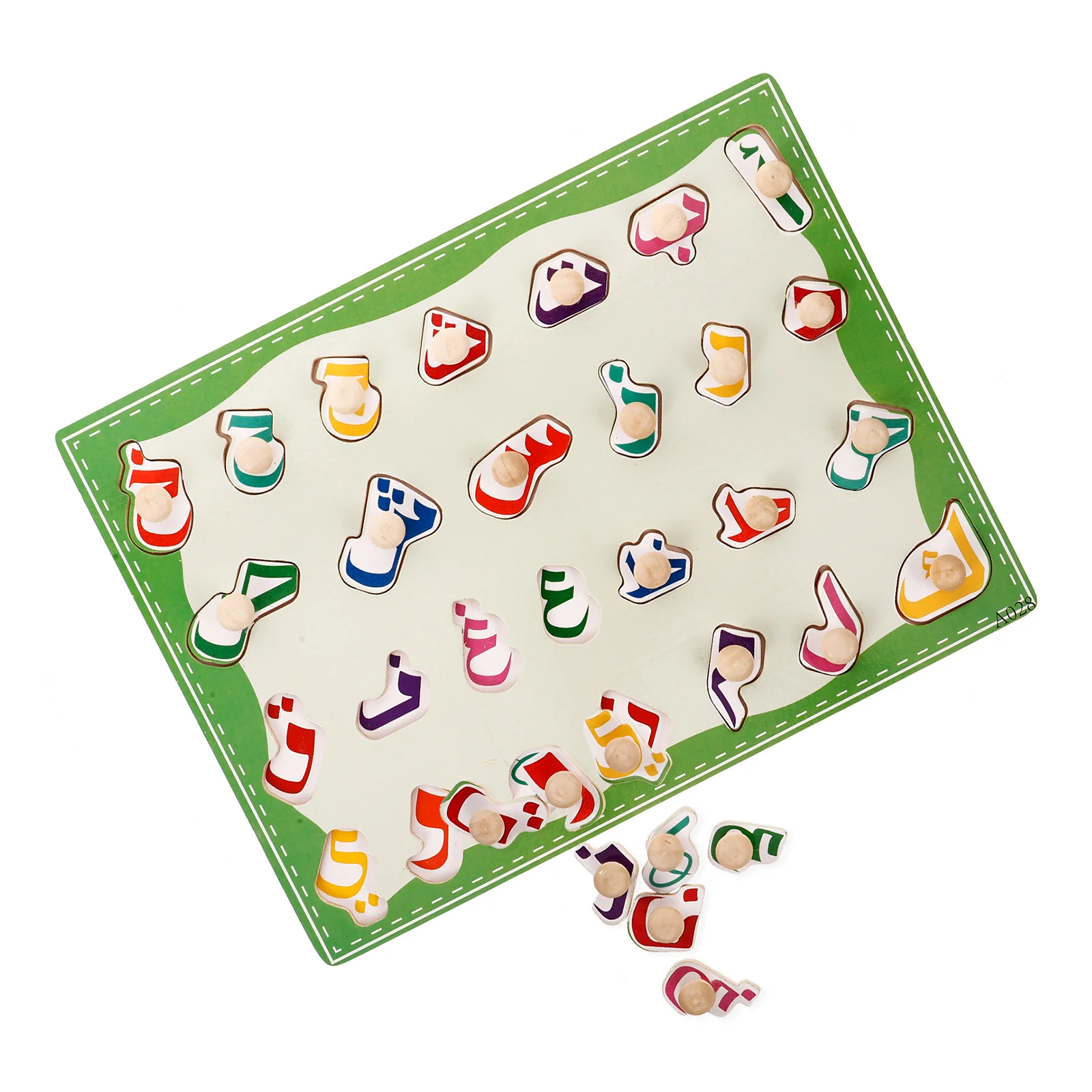

Cognitive Learning Puzzle Board Arabic Alphabet Matching Toys Kids Educational Wood Puzzles Cartoon Design Teaching Aids Logical