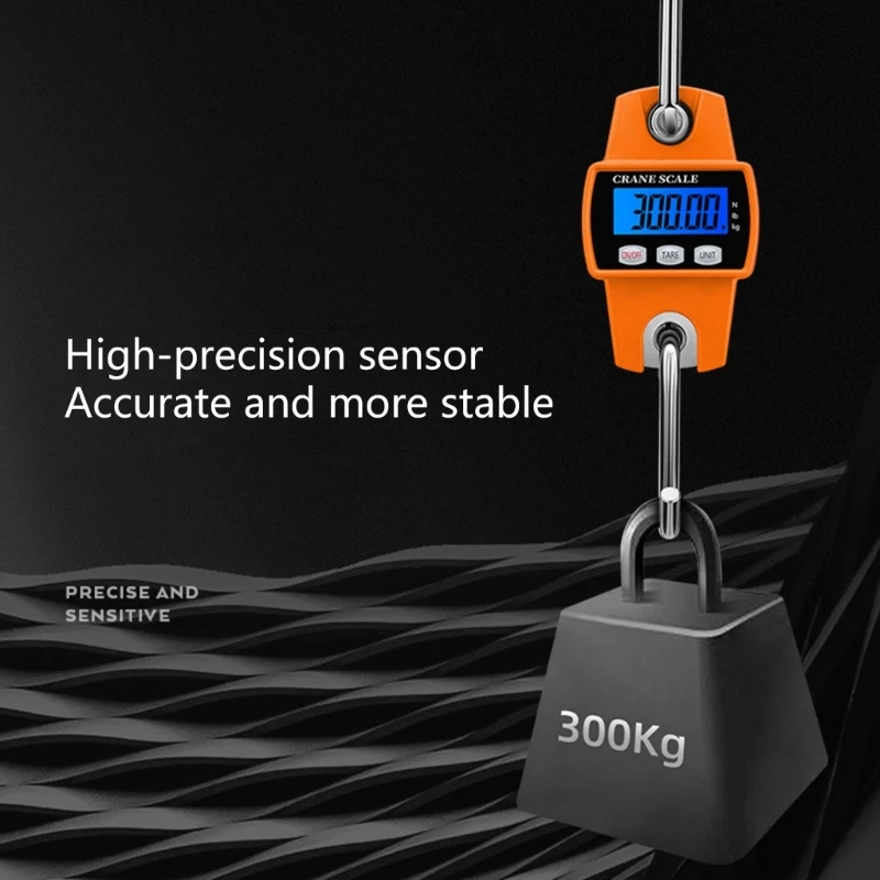 Hanging Weight Scale 660lb 300KG Digital Electronic Weighing Scale for Hunting, Outdoor,Large Luggage Drop Shipping