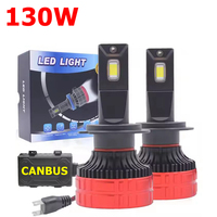 2 PCS X9 F9C 130W H7 LED Bulb for Car Headlight Fog Light H7 H11 H1 9005 HB3 Canbus Led Light LED Lamp Headlights Bulb