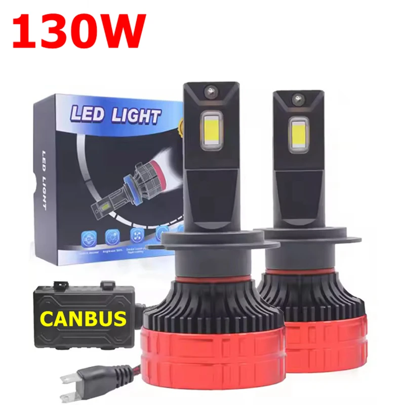 2 PCS X9 F9C 130W H7 LED Bulb for Car Headlight Fog Light H7 H11 H1 9005 HB3 Canbus Led Light LED Lamp Headlights Bulb