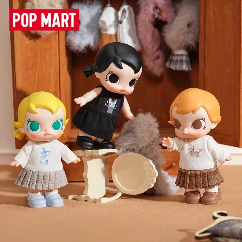 

Новый оригинальный POPMART Baby Molly Active Winter Guide Series Mysterious Box Kawaii виниловая кукла с подвеской слепая коробка подарок на день рождения для девочки