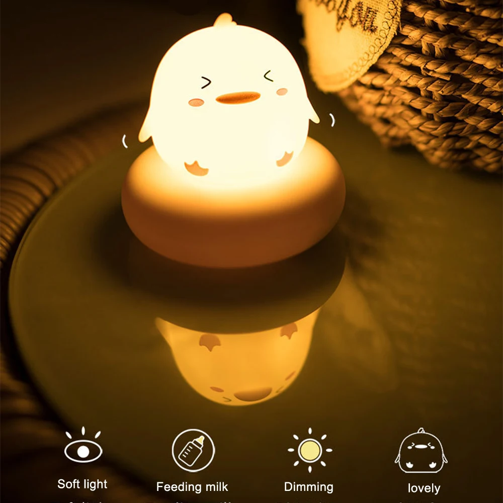 Cartoon Animals Night Light Children's Night Light Bear Rabbit Baby Nightlight for Baby Kid Bedroom Decoration USB Led Lamp