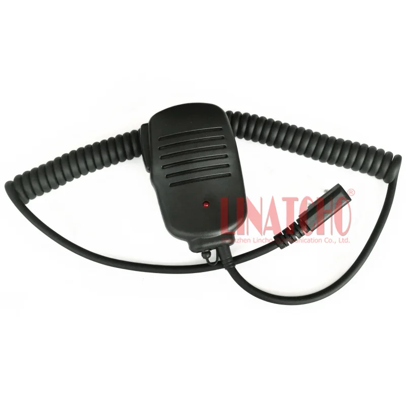 Red Light Universal Small Portable Radio Walkie Talkie 2 PINS TK Connector MIC Microphone UV-5R