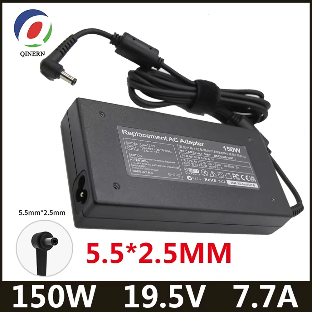 19.5V 7.7A Laptop Adapter 150W Power Supply For MSI GS60 GS70 GE62 GS40 GS63 GL62 MS-16H7 MS16H Ghost Pro606 Charger ADP-150VB B
