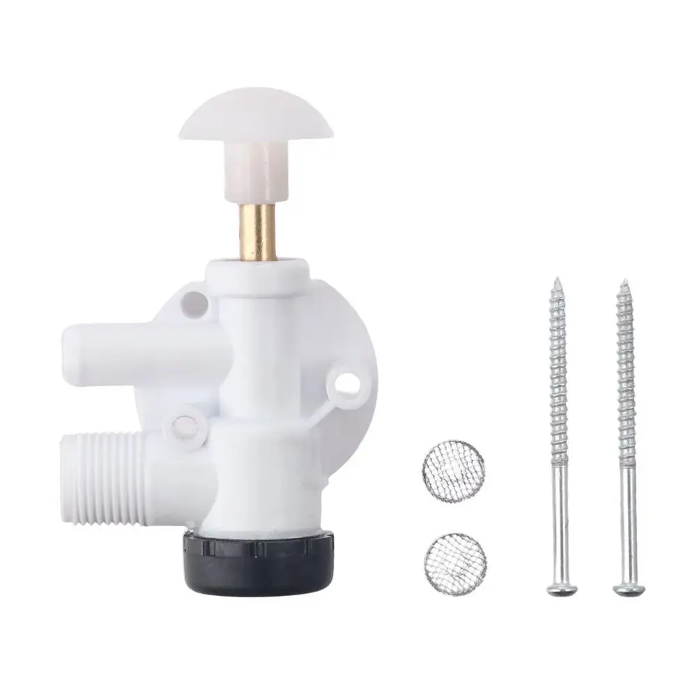 1 Set 385314349 RV Toilet Water Valve Kit Polymer Construction Toilet Water Valve Assembly RV Toilets Fit for Sealand