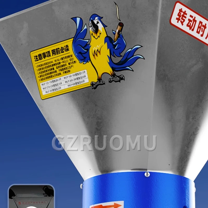 210 Type Belt Drive Pellet Machine 7.5KW Dual Use Wet Dry Feed Pelletizer for Poultry Food Breeding Farm Granulation Equipment