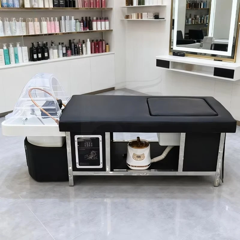 Portable Wash Detachable Shampoo Washing Spa Bed Head Bed Shampoo Table for Barber Shop & Hair Salon