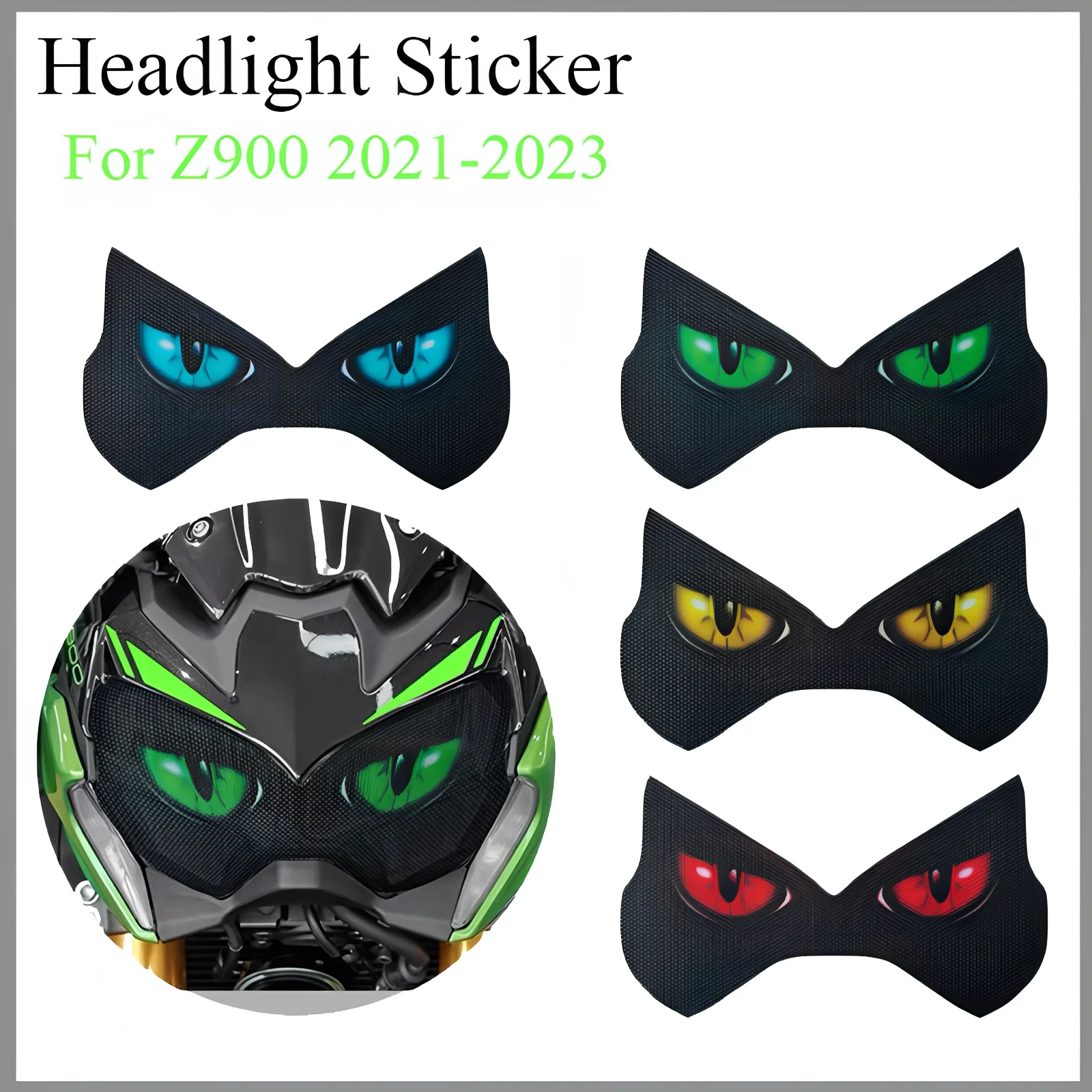 

Headlight Sticker Waterproof Motorcycle Decals for Kawasaki Z900 Z 900 Accessories 2021 2022 2023 Head Light Motorbike Sticker