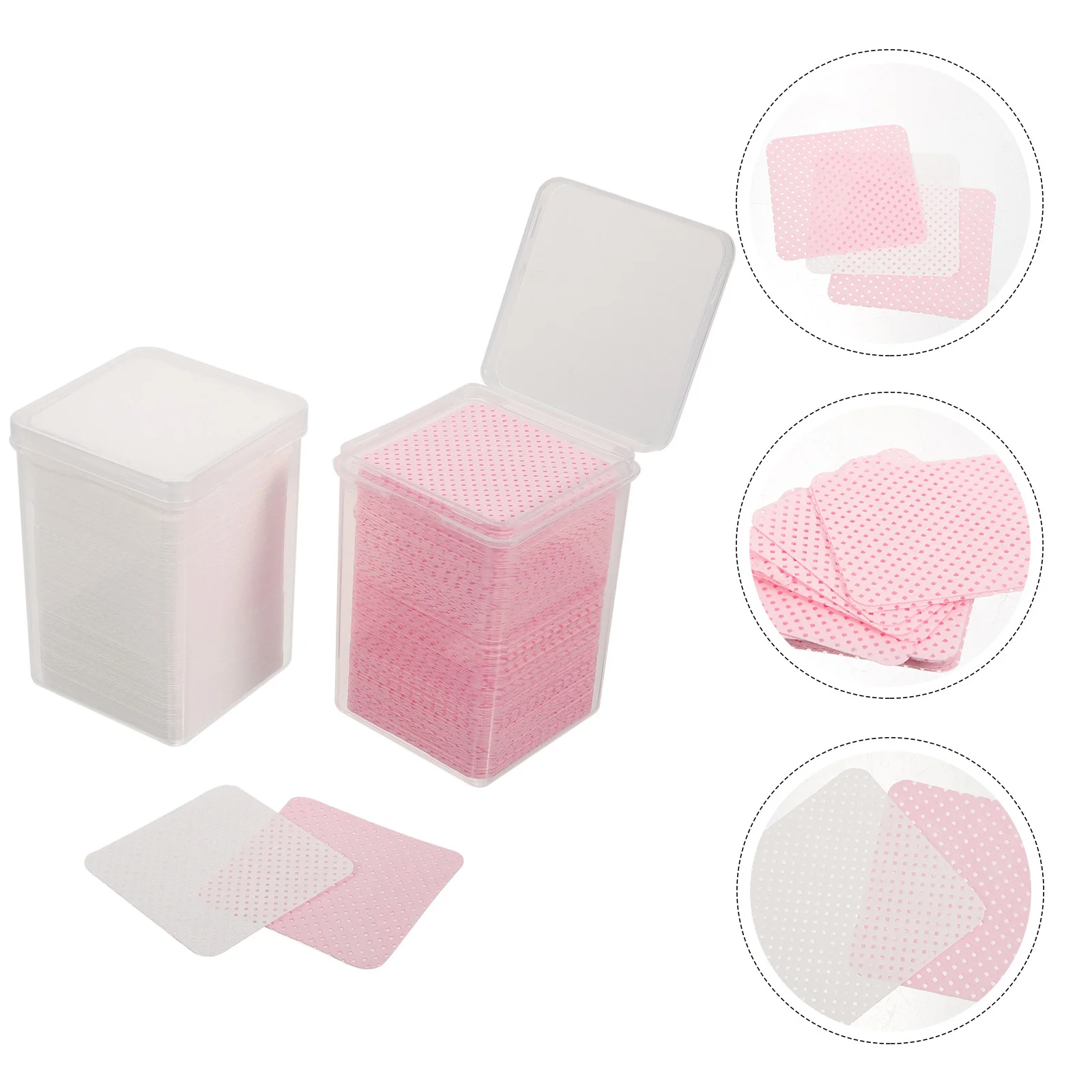 2 صناديق الغراء مناديل التنظيف المتاح خالية من الوبر مزيل طلاء الأظافر منصات ل هلام مسمار الفن رمش تمديد لاش إزالة #5