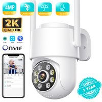 4MP 2K Mini Wifi Camera with 4X Digital Zoom Indoor Night Vision IP Surveillance Camera for Home Security Protection ICsee APP