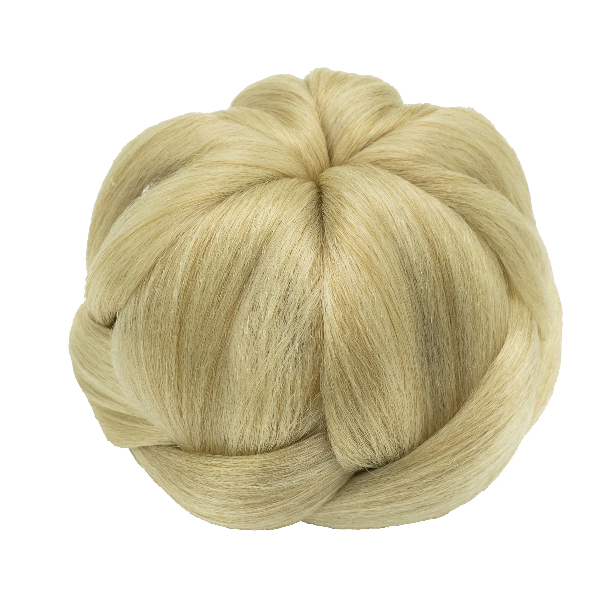 Soowee Synthetic Hair Dancer Braided Chignon Hair Cover Donut Hairpieces Scrunchie Hair Bun Wig Updo on Wedding Party