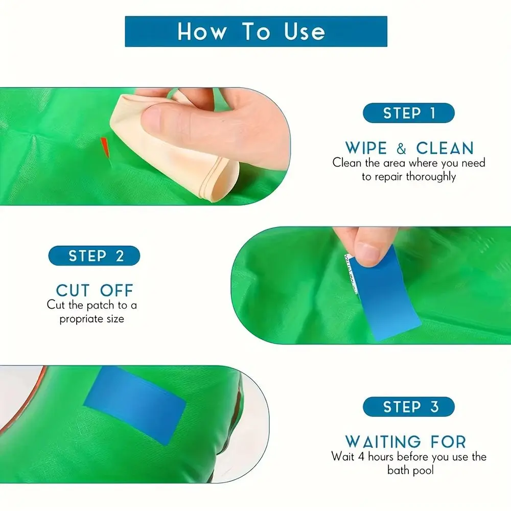 10Pcs New Underwater Repair Pool Repair Patches Self-Adhesive For Swimming Pool Pool Repair Kit PVC Multifunctional Patch Glue