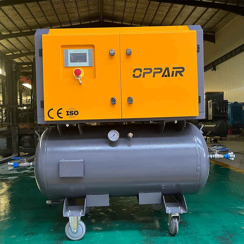 7.5Kw 10Hp 2-In-1 Screw Air Compressors Rotary 8 Bar 0.95M3/Min Screw Air Compressors