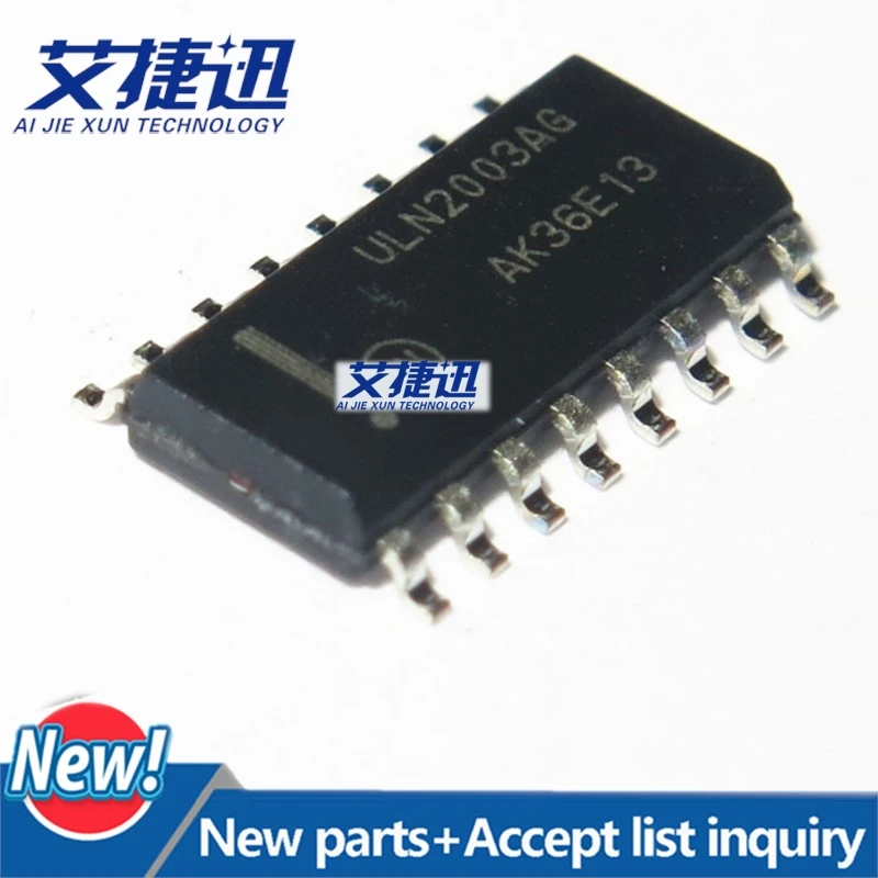 

100Pcs ULN2003ADR2G High Voltage, High Current Darlington Transistor Arrays SOP16 in stock 100%new and original